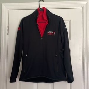 Nike Dry Fit Golf shirts (2) & long sleeve top, Red/Black, Size L